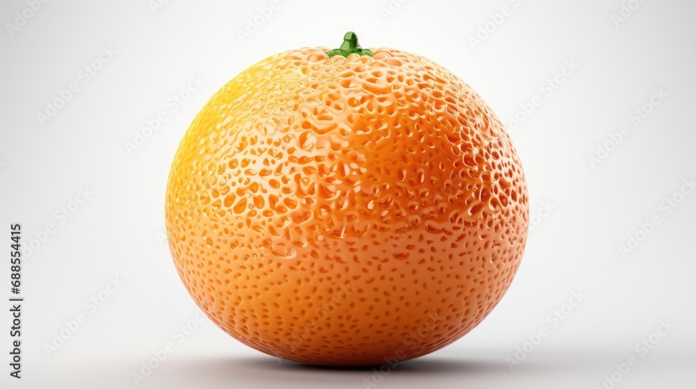 Orange isolated on white background. 3d illustration. Ai generative Orange isolated on white background. 3d illustration. Ai generative