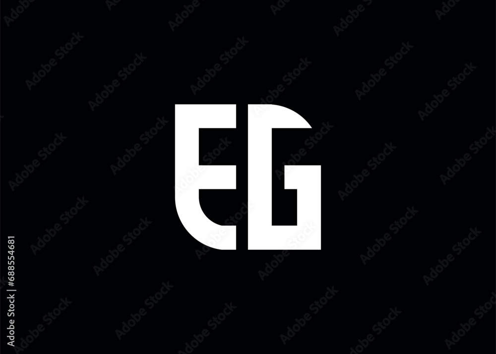 Monogram Letter EG Logo Design vector template Monogram Letter EG Logo Design vector template