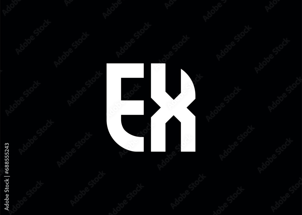 Obraz premium Monogram Letter EY Logo Design vector template