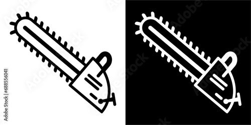 Chainsaw, tool wood, equipment work icon
