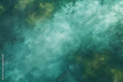 Aerial view of a crystal clear sea water texture. View from above natural blue background. Blue water reflection.