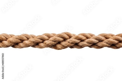 Knotless Simplicity: The Appeal of Straight Ropes isolated on transparent background