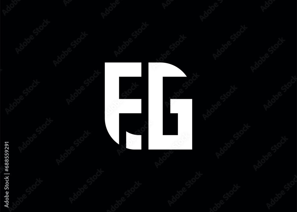 Monogram Letter FG Logo Design vector template Monogram Letter FG Logo Design vector template