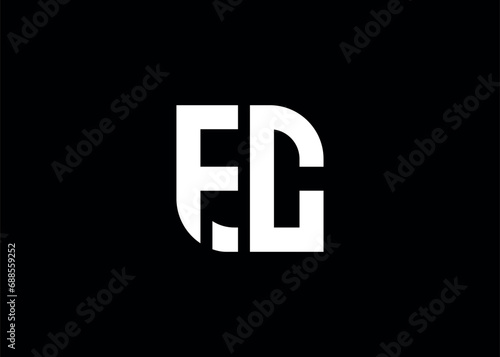 Monogram Letter FC Logo Design vector template