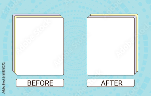 Before and After template. Comparison background for graphic design.