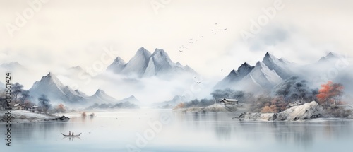 Landscape Art: Chinese Ink and Water Mountain Painting