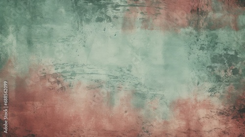 Textured Red and Teal Grunge Background