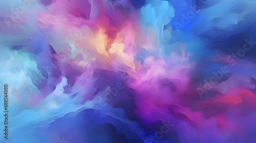 Illustration of clouds with pastel purple and pastel blue colors as abstract background wallpaper.