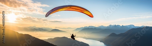 Paragliding background  