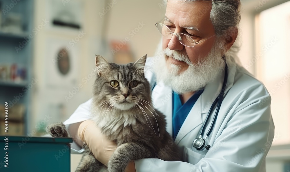 A Scientist Bonding with a Feline Companion A Scientist Bonding with a Feline Companion