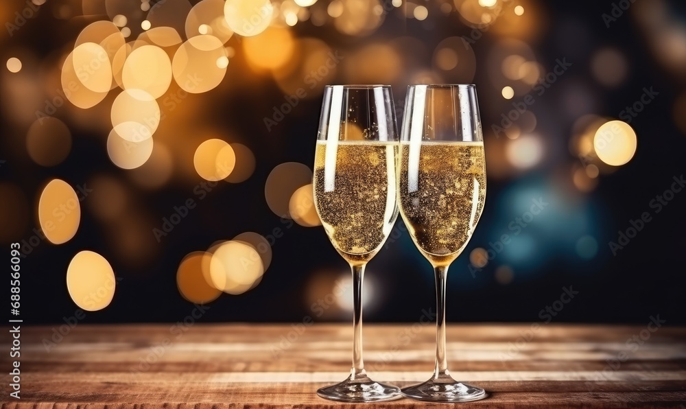 Photo of Two Flutes Filled With Bubbly Elixirs, Ready to Celebrate Photo of Two Flutes Filled With Bubbly Elixirs, Ready to Celebrate