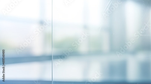 Modern blurred office space. Glass reflections. Business background