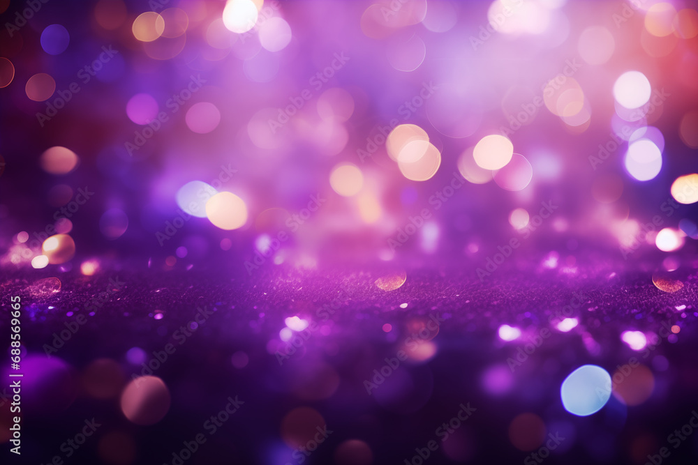 purple bokeh glitter sparkle abstract background