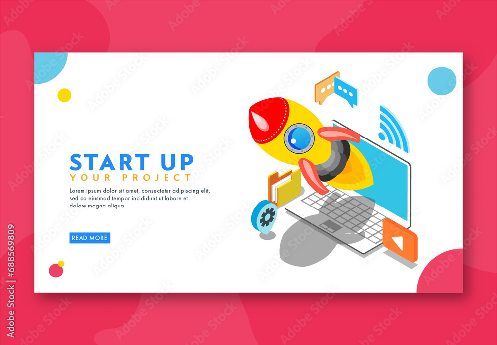 Startup Your Business Concept Based Landing Page with Launching a ...