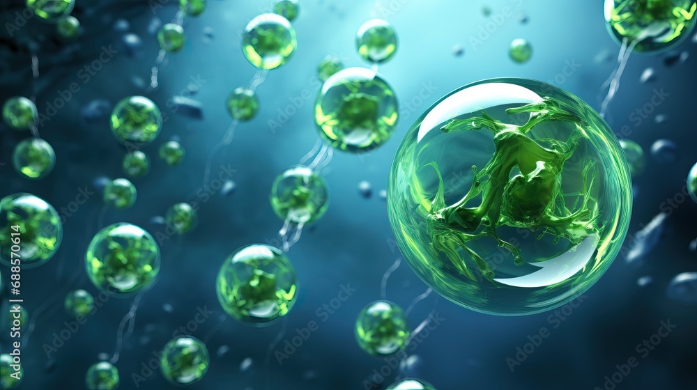 Microscopic medical and biology background perfect for science backgrounds