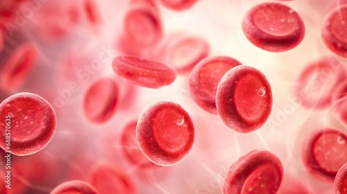 Red microbiology background...