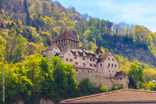 Medieval castle in Vaduz, Liechtenstein, Europe