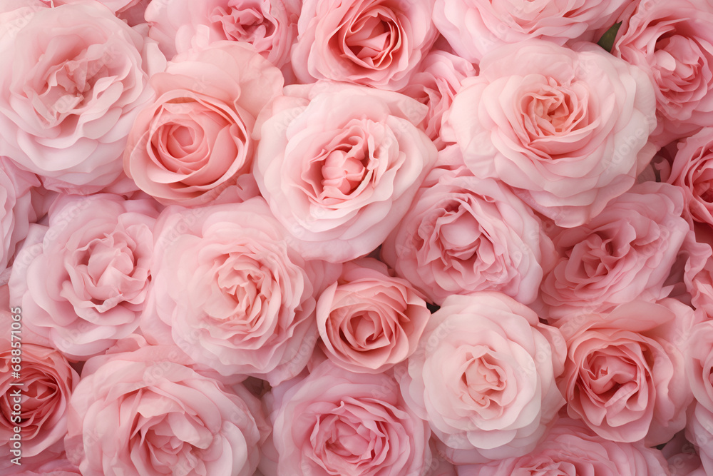 Background image of pink roses generated AI Background image of pink roses generated AI