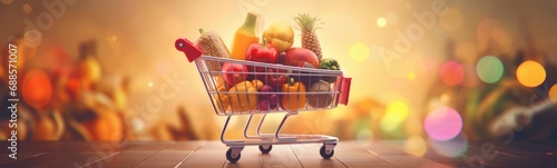 Recipe grocery delivery concept banner photo