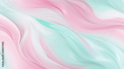 abstract watercolor background with watercolor splashes in pastel pink and mint color marbled. - Seamless tile. Endless and repeat print.