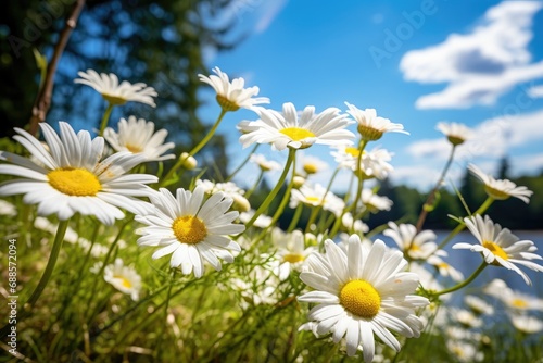 Chamomile flowers in the grass © Lubos Chlubny
