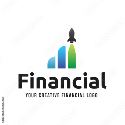 Simple Financial and investment Logo designs concept vector, Modern Finance logo designs isolated on white background