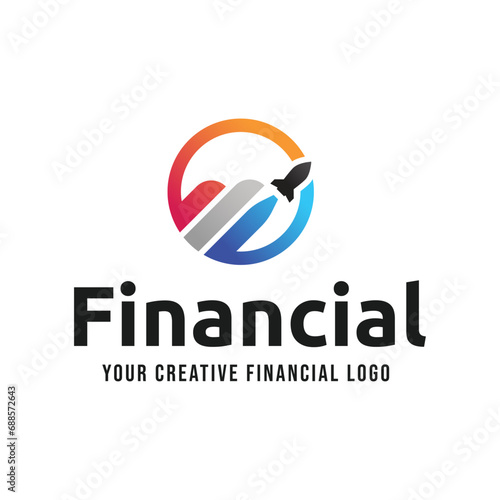 Simple Financial and investment Logo designs concept vector, Modern Finance logo designs isolated on white background