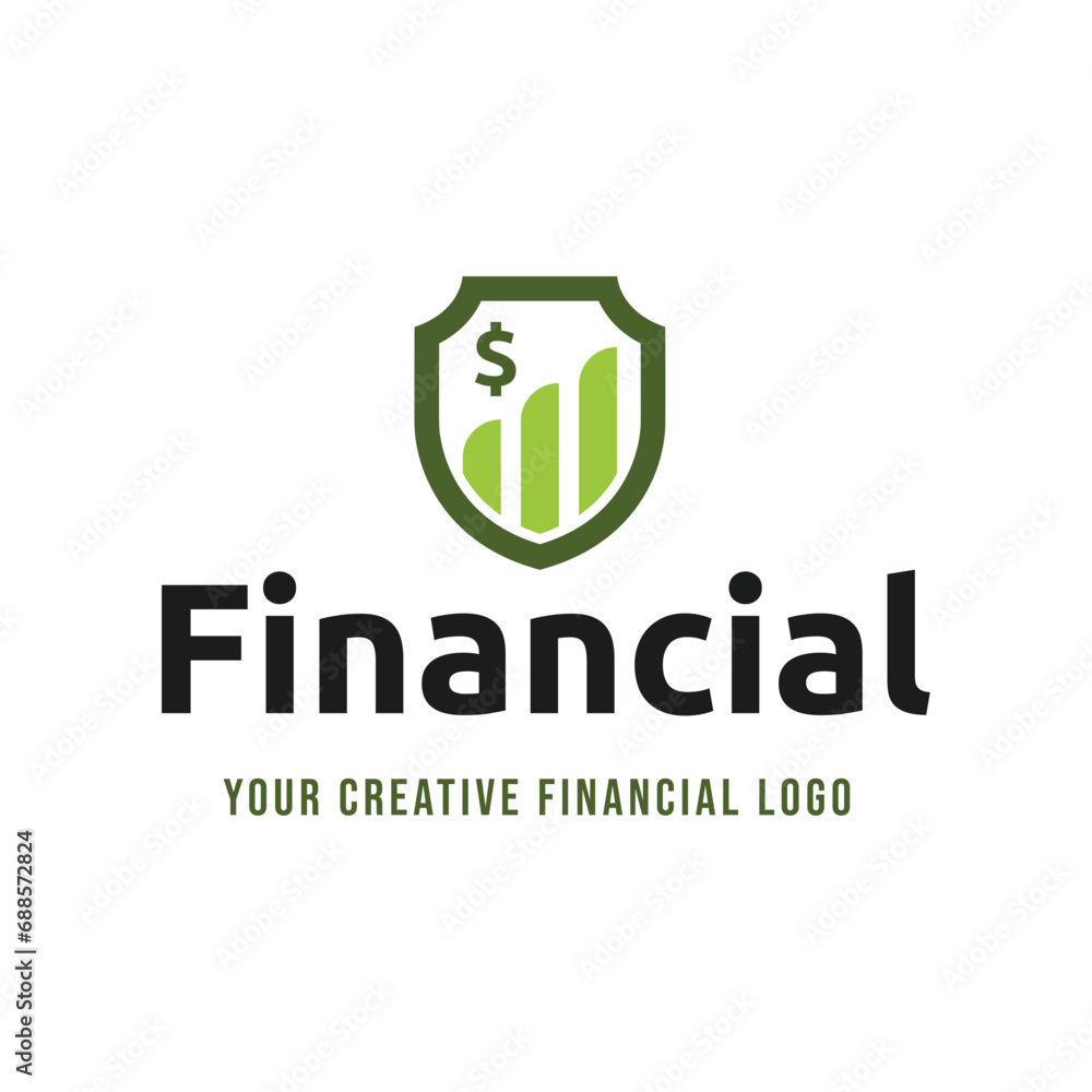 Simple Financial and investment Logo designs concept vector, Modern Finance logo designs isolated on white background Simple Financial and investment Logo designs concept vector, Modern Finance logo designs isolated on white background