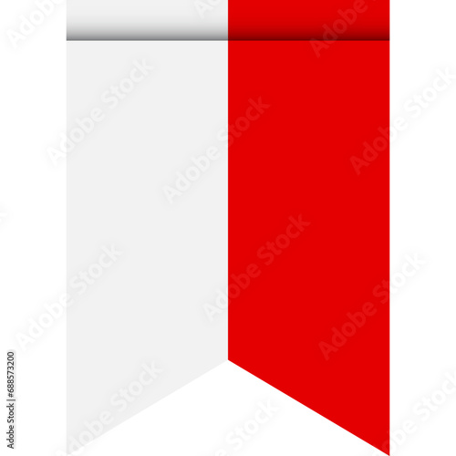 Monaco flag or pennant isolated on white background. Pennant flag icon. Free Download Monaco flag or pennant isolated on white background. Pennant flag icon. - GFXLoad