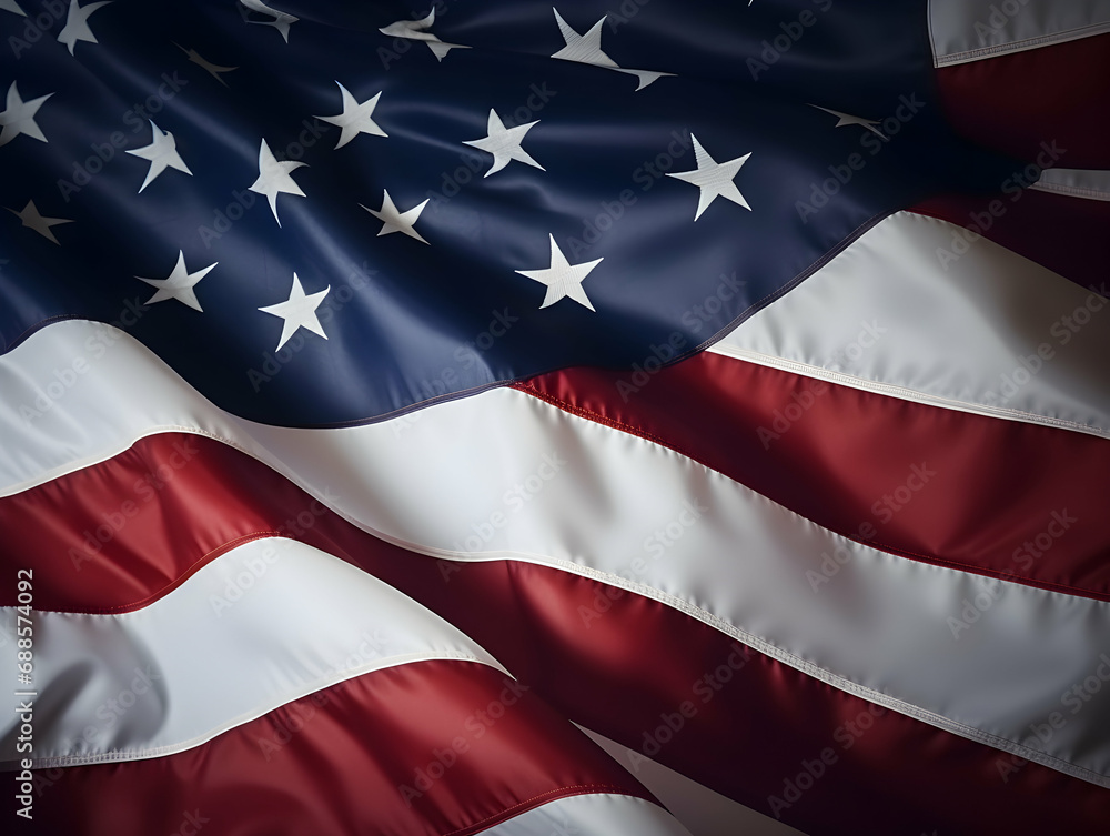 United state of america national flag background, USA flag weaving made by silk cloth fabric, USA background, ai generated image United state of america national flag background, USA flag weaving made by silk cloth fabric, USA background, ai generated image