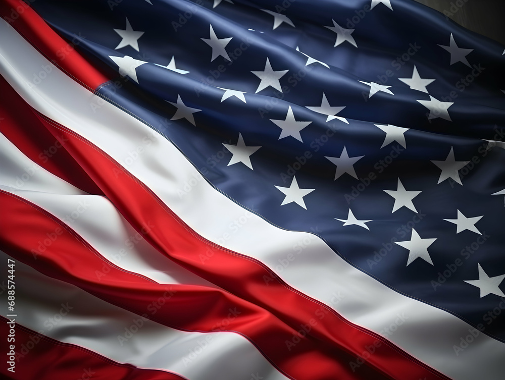 United state of america national flag background, USA flag weaving made by silk cloth fabric, USA background, ai generated image United state of america national flag background, USA flag weaving made by silk cloth fabric, USA background, ai generated image
