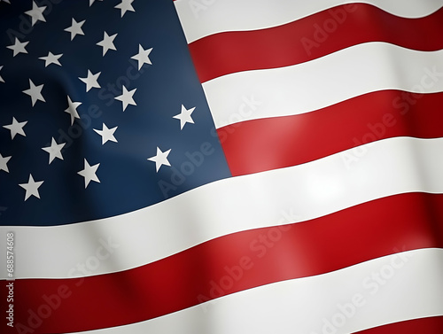Free Download United state of america national flag background, USA flag weaving made by silk cloth fabric, USA background, ai generated image - GFXLoad