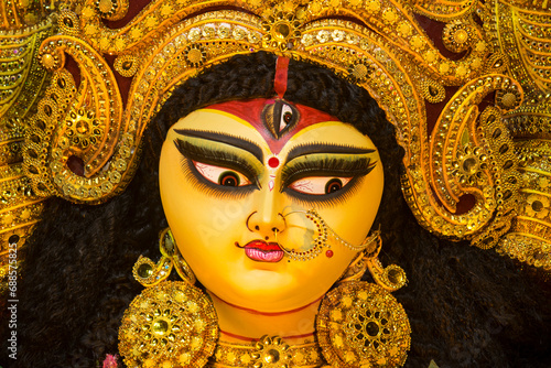 Canvas Print Jagaddhatri Puja Mata portrait photos, Another form of Mother DURGA