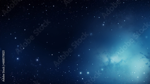 Milky Way  stars  planets and nebula. Space blue background