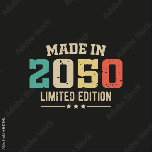 Made in 2050 limited edition t-shirt design