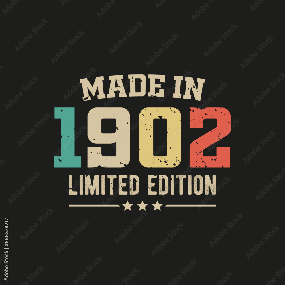 Made in 1902 limited edition t-shirt design