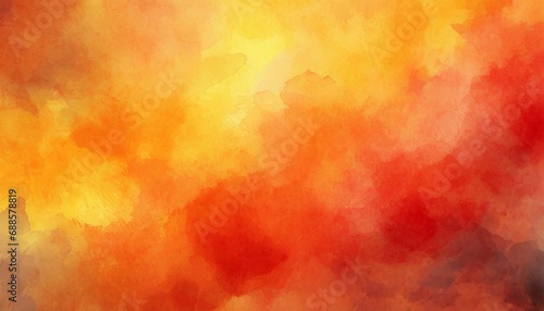 red orange and yelllow background with watercolor and grunge texture design colorful textured paper in bright autumn or fall warm sunset colors wallpaper photo