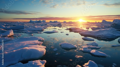 Ice sheets in the arctic ocean © Zemon