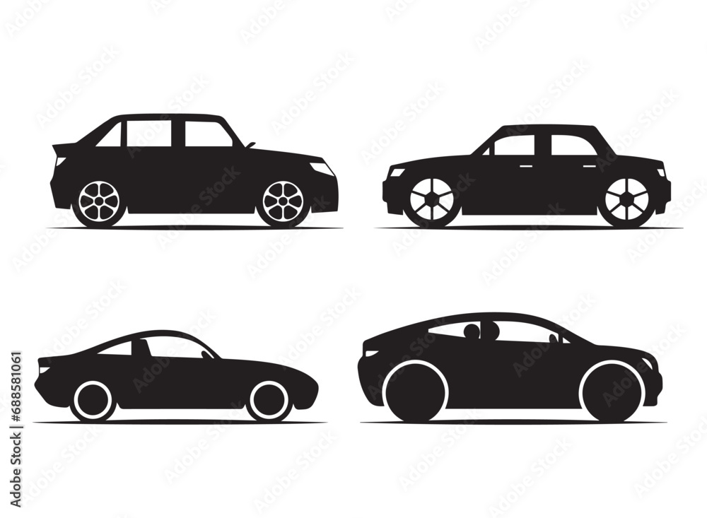 car silhouettes. Car icon for your company.