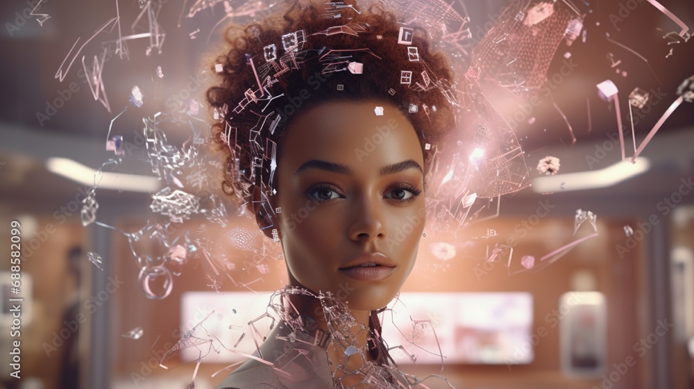 Fashion and cosmetics meet artistry with AI-generated visuals that 