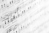 Close-up of classical music score