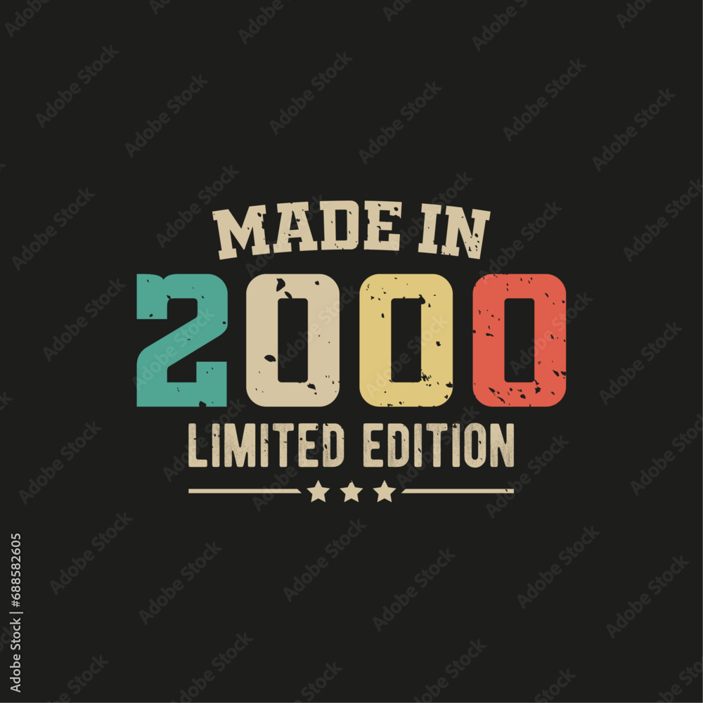 Made in 2000 limited edition t-shirt design
