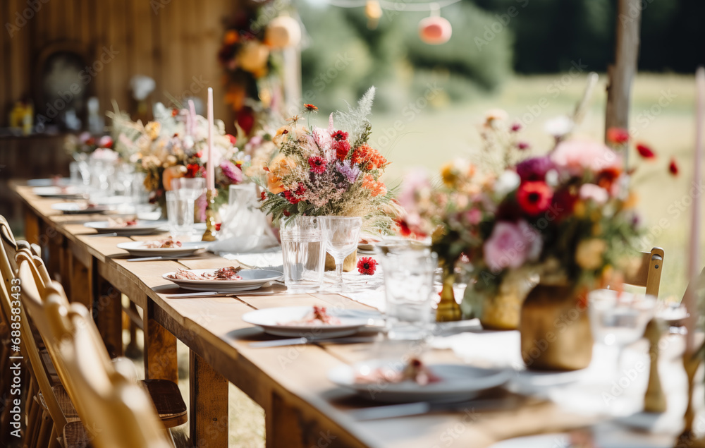 Wedding Rustic table setting Wedding Rustic table setting