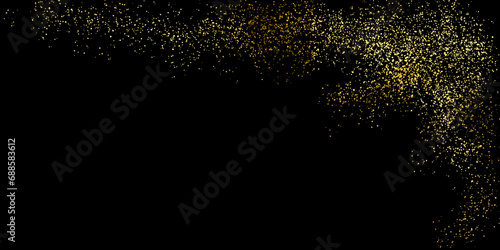 Wallpaper Mural Sparkling dust particles. PNG, Gold sparkle splatter border .Festive  background with gold glitter and confetti for celebration. Background with glowing golden particles. Torontodigital.ca