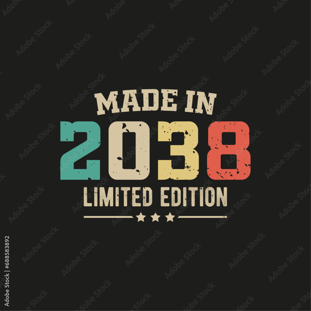 Made in 2038 limited edition t-shirt design