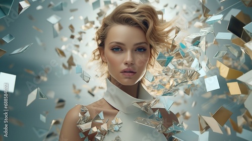 Immerse yourself in a world of high-quality AI-generated fashion and beauty imagery designed to meet the unique needs of the fashion and cosmetics industries, enhancing brand appeal. photo