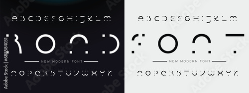 Modern Bold Font. Regular Italic Number Typography urban style alphabet fonts for fashion, sport, technology, digital, movie, logo design, vector illustration 