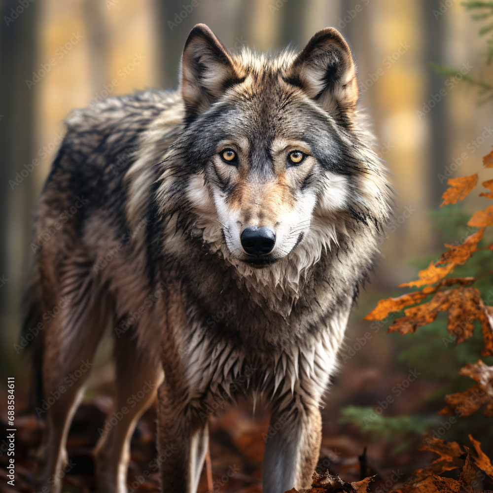Wild wolf