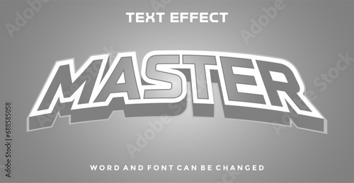Master editable text effect photo