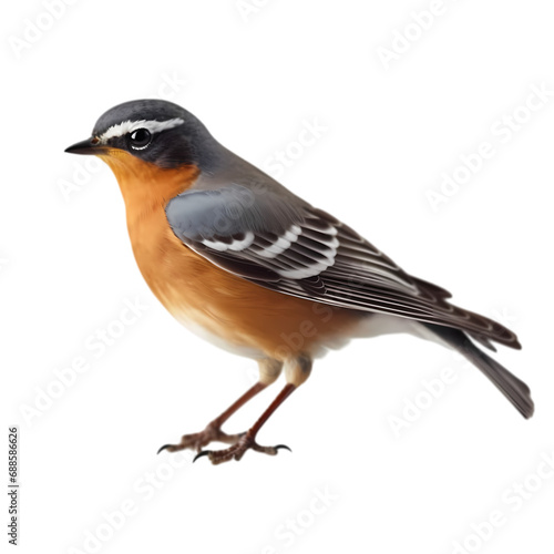 American robin isolated on transparent background photo